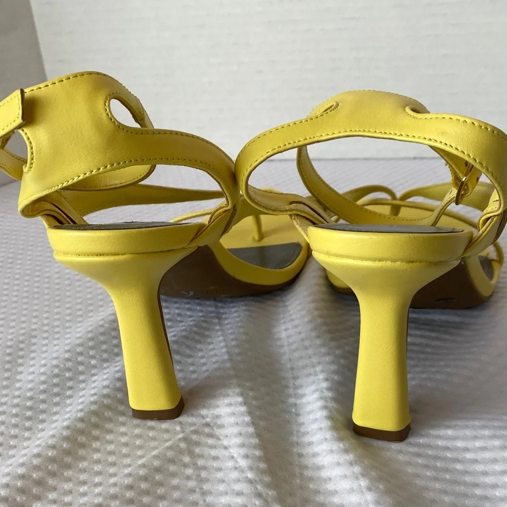 Worthington Yellow Strappy Heels Size 8.5M